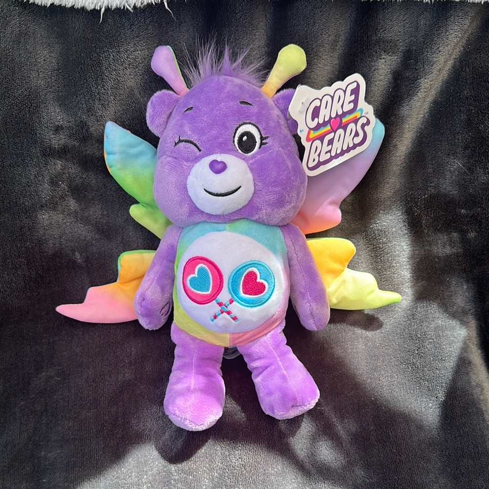Care Bears basic fun! 2021 share bear sweet as sugar purple with butterfly wings